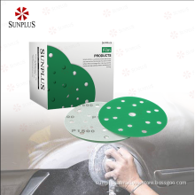 Green Film Sanding Discs Aluminum Oxide Abrasive